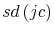  sd\left( jc\right) 