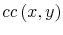  cc\left( x,y\right) 