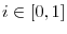  i\in\left[ 0,1\right] 