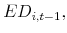  ED_{i,t-1},