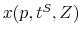 x(p,t^{S},Z)