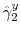  \hat{\gamma}_{2}^{y}