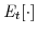  \mathit{E}_{t}[\cdot]