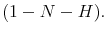 \displaystyle (1-N-H).