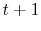  t+1