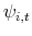  \psi_{i,t}% 