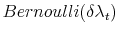  Bernoulli(\delta\lambda_{t})