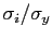 $ \sigma_{i}/\sigma_{y}$