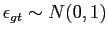 $ \epsilon_{gt} \sim N(0,1)$