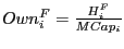$ Own_{i}^{F}=\frac{H_{i}^{F}}{MCap_{i}}$