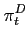 $\displaystyle \pi^D_t$
