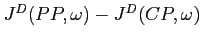 $J^D(PP, \omega)-J^D(CP, \omega)$