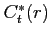 $ C_{t}^{\ast }(r)$