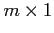 $m \times 1$