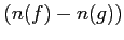 $(n(f)-n(g))$