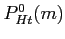 $P_{Ht}^{0}(m)$