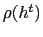 $ \rho(h^{t})$