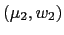 $ (\mu_{2},w_{2})$