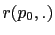 $ r(p_{0},.)$