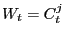 $\displaystyle W_{t}=C_{t}^{j}$