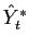 $ \hat{Y}_{t}^{*}$