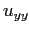 $\displaystyle u_{yy}$