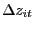 $ \Delta z_{it}$