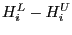 $ H_{i}^{L}-H_{i}^{U}$