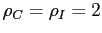 $ \rho_{C} = \rho_{I} = 2$