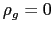 $ \rho_{g}=0$