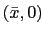 $ (\bar{x}, 0)$