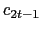$ c_{2t-1}$