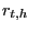 $ r_{t,h} $