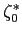 $ \zeta_0^{\ast }$