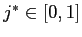 $ j^{\ast} \in\lbrack0,1]$