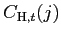 $\displaystyle C_{\text{\textsc{H}},t}(j)$