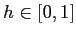 $ h\in\lbrack0,1]$