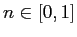 $ n\in\lbrack 0,1]$