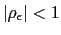 $ \left\vert \rho_{\epsilon}\right\vert <1$