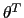 $ \theta^{T}$