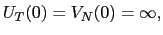 $ U_{T}(0)=V_{N}(0)=\infty,$