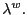 $ \lambda^{w}.$