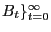 $ B_{t}\}_{t=0}^{\infty}$