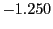 $ -1.250 $