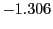 $ -1.306 $