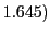$ 1.645)$