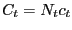 $ C_{t} =N_{t} c_{t} $