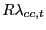 $\displaystyle R\lambda_{cc,t}$