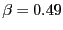 $ {\small\beta=0.49}$