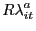 $\displaystyle R\lambda_{it}^{a}$